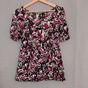 🎵Mixit Bright Waterfall Neckline Top🎵